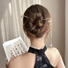 modern Simple 2 chain Hairpin 2022 new pattern senior Chinese style Step shake Hairpin cheongsam Flaxen Hair Hairpin