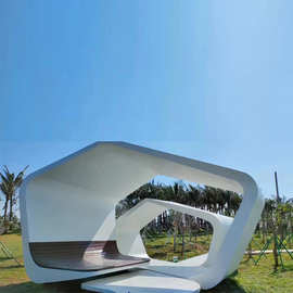 网红景观凉亭uhpc hpc/玻璃钢凉亭公园户外景观室外亭子