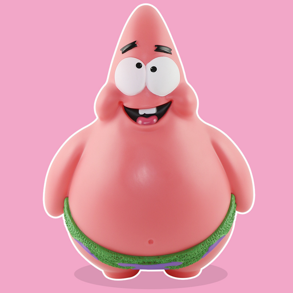 潮流潮玩 q版 自律 肌肉 肥宅网红可爱派大星 摆件潮玩手办