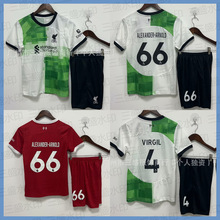 23-24利物浦主客场4号11号66号阿诺德儿童套装足球服比赛训练服