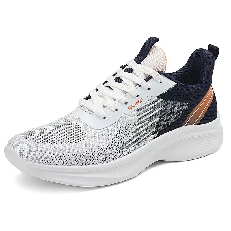 Foreign Trade Men's Shoes Trendy Running Shoes 2023 New Men's Sneaker Lightweight Comfortable Mesh Surface Shoes Trendy Cross-Border Shoes Men