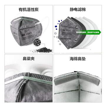 9541/9542活性炭口罩 防甲醛汽车尾气沙尘暴 pm2.5口罩其他-阿里巴巴