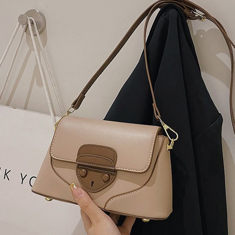 Simple Textured Fashion Shoulder Bag for Women 2022 New Trendy Korean Style Western Style Crossbody Small Square Bag Trendy Spring and Summer Women's Bags