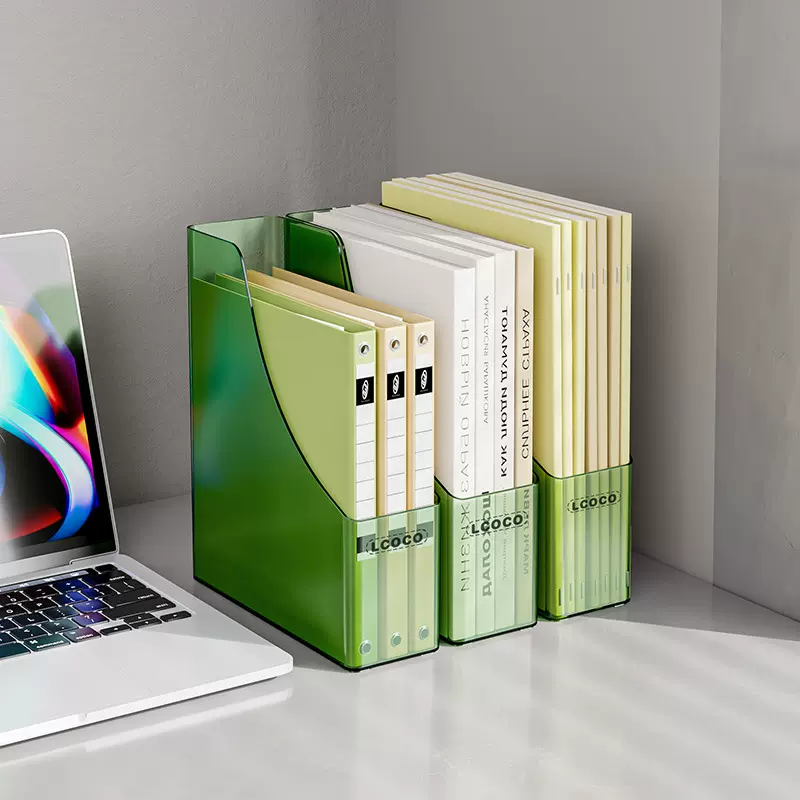 透明书本收纳盒书架桌面书本儿童牛津树绘本收纳神器书桌书盒桌上