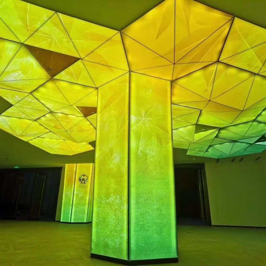 软膜天花吊顶材料白色透光柔性软膜高清uv蓝天白云星空灯光膜灯箱