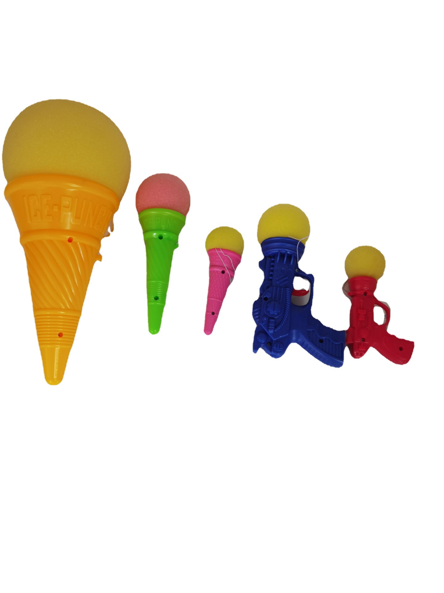 eva海绵手弹球 发射球弹射冰淇淋玩具儿童游戏聚会玩耍互动道具