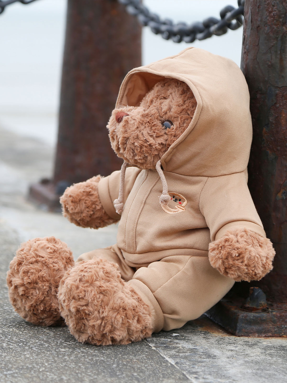 呆萌运动熊公仔毛绒玩具泰迪熊玩偶衣服可脱儿童生日礼物布娃娃女