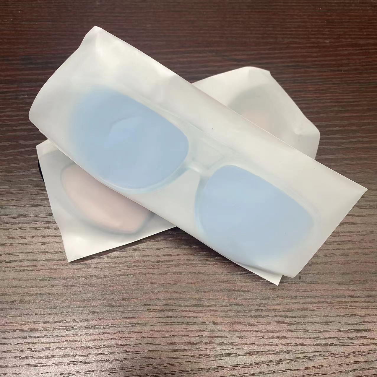 工厂批发两头通磨砂半透明CPE平口袋眼镜防尘牛奶内袋光滑雾面袋