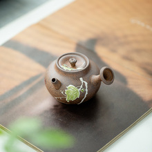 昌朴居纯手绘藤蔓老岩泥侧把壶复古家用带过滤泡茶单壶大容量茶壶