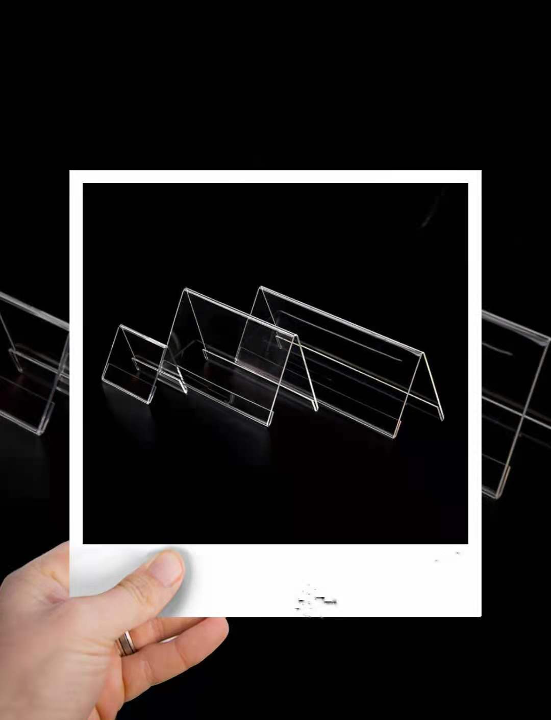 透明亚克力台牌会议牌席卡桌签牌桌牌立牌v型台卡双面台签展示牌