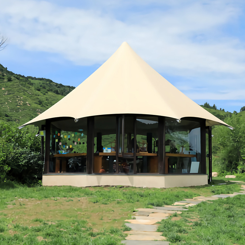 景区野奢酒店帐篷民宿营地大篷房设计特色木屋度假村棚房工厂直销