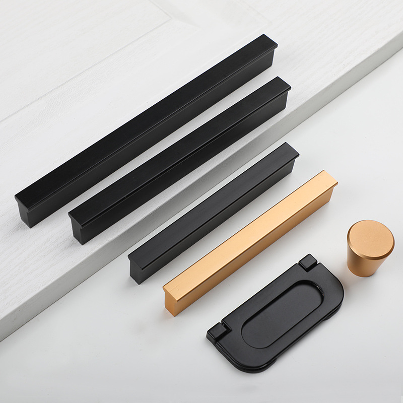 铝合金柜门把手 欧式象牙白衣柜橱柜抽屉拉手 现代简约白色拉手