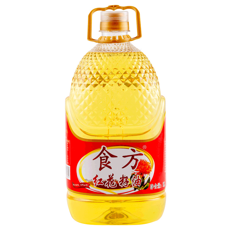 新疆食方纯红花籽油红花籽油5l物理压榨红花油正品原装一级食用油