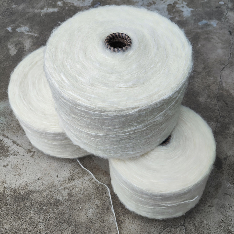 3NM25%马海毛20%羊毛55%腈纶 羊毛马海混纺针织花式纱线定染色纱