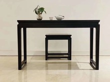 紫光檀东非黑黄檀琴案琴台两件套琴桌画案字台清式明式家具