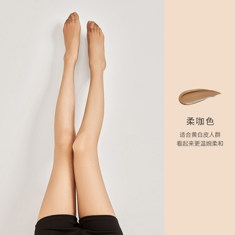 Women's Stockings Thin Snagging Resistant Durable Black Silk Stockings Summer 0d Pantyhose Superb Fleshcolor Pantynose Non-Slip Women's Silk Stockings