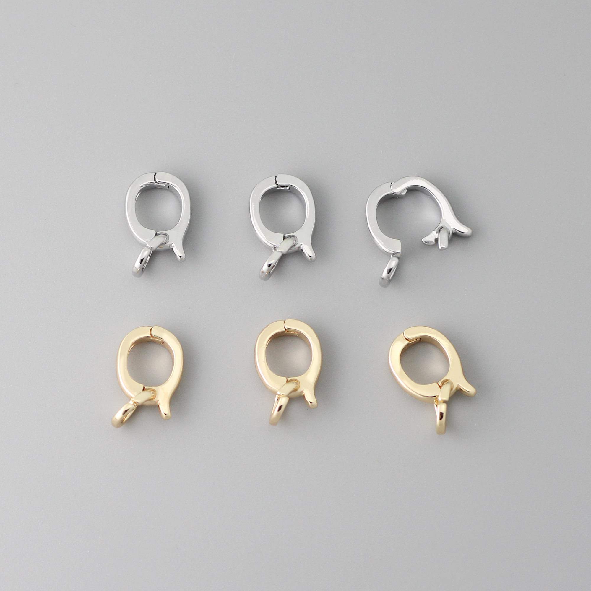 铜镀真金白金吊坠扣大开口配件 珍珠项链链接扣头 diy饰品扣-阿里巴巴