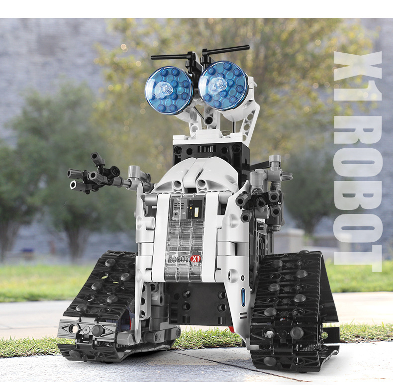 雷尔70008机器人电动遥控科技机械系列小颗粒拼装插积木玩具模型