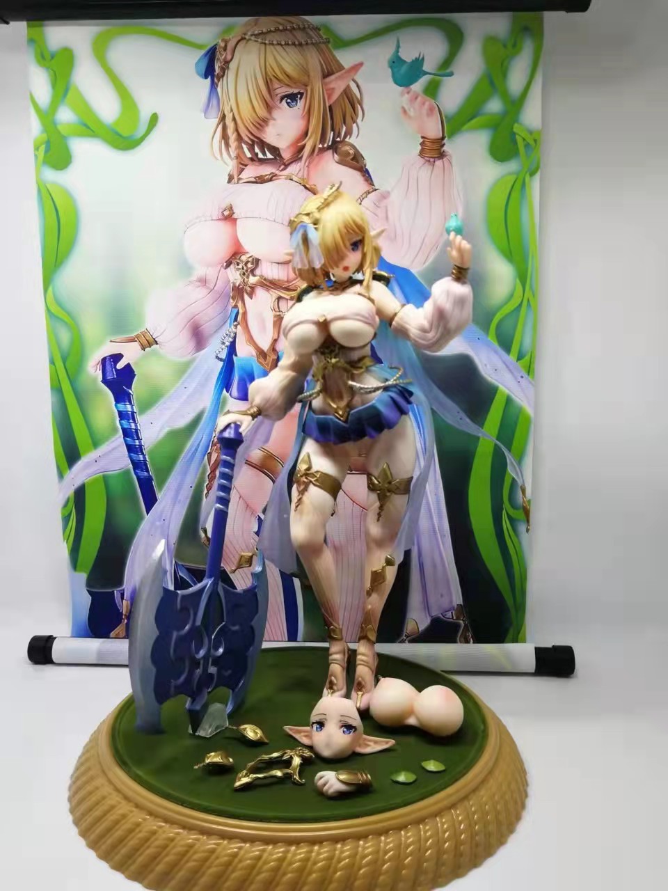 优质版逼真有挂画vertex 精灵村 第五村人 库库露 1/6 美少女手办