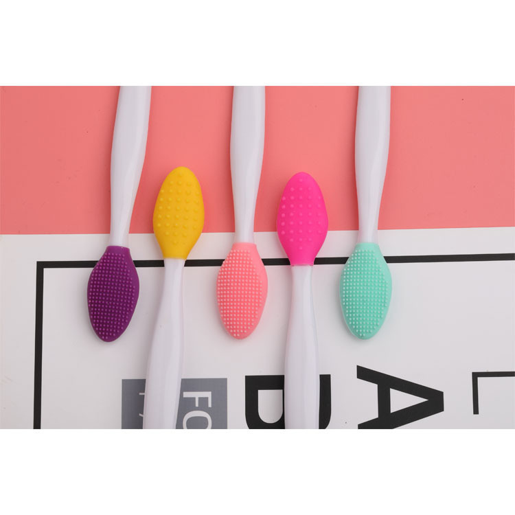 Face in Stock Nose Head Brush Blackhead Cleaning Brush Double-Sided Lip Face Cleaning Rod Nose Acne Cleaner in Stock