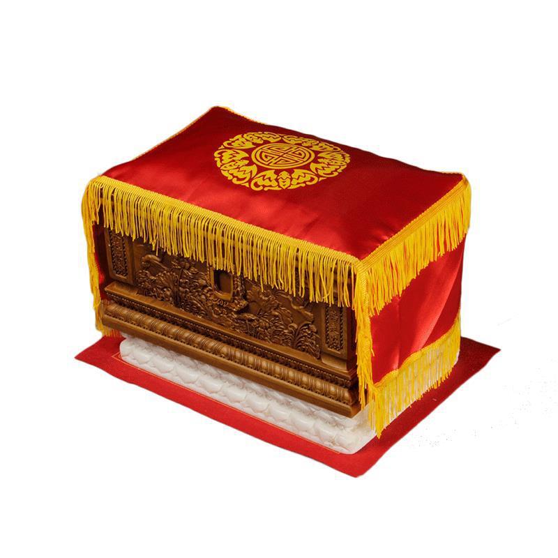 骨灰盒保护罩防尘盖布款三面骨灰盖布用品寄存火化安葬墓地用品