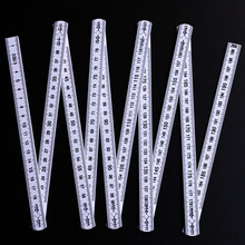 2米塑料折尺公英制刻度折叠尺广告促销礼品测量工具folding ruler