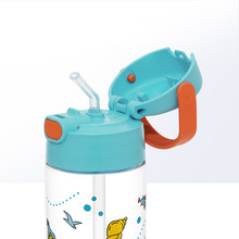 批发宝宝水杯运动tritan儿童吸管杯 600ml直饮水壶便携