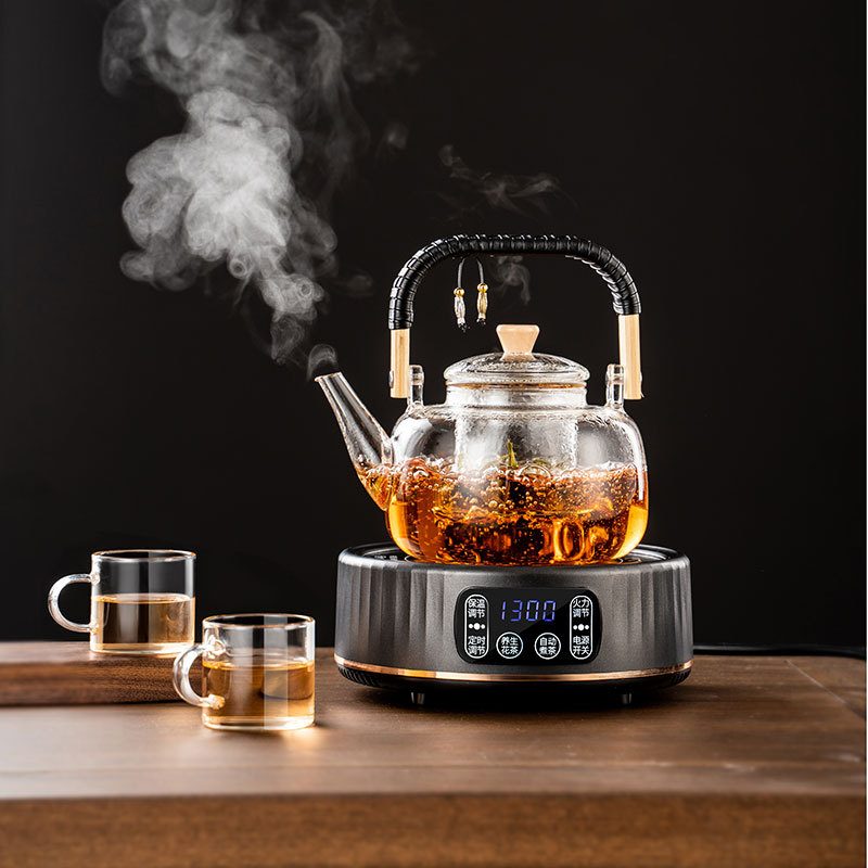 悦可堂厂家批发电陶炉茶炉茶具烧水炉红外电热炉电茶炉蒸茶煮茶器
