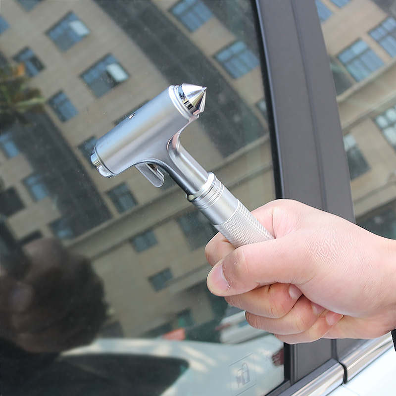 重量级金属车载安全锤三合一多功能汽车用逃生破窗器车内安全用品