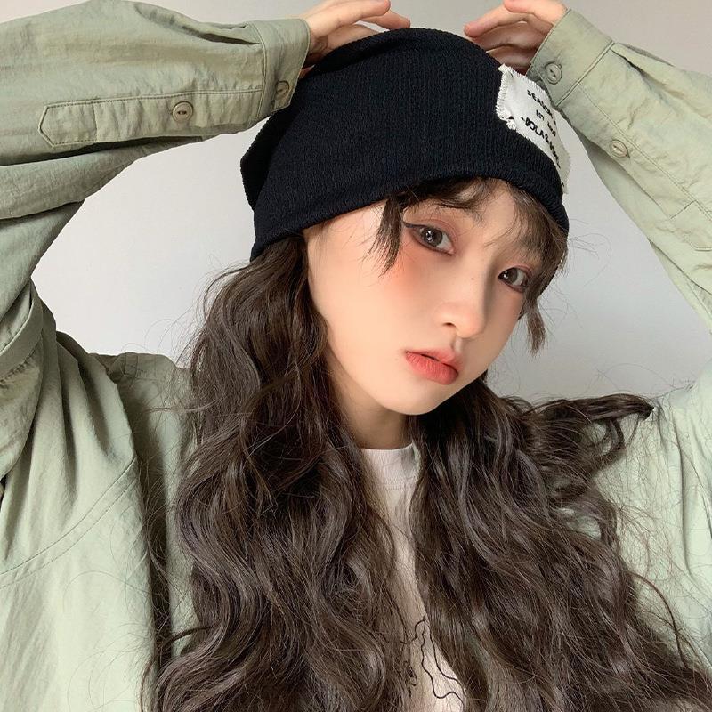 Online Best-Selling Product Korean Style Spring, Autumn and Winter Japanese Style Pile Heap Cap Trendy All-Match Beanie Hat Women's Wool Knitted Toque