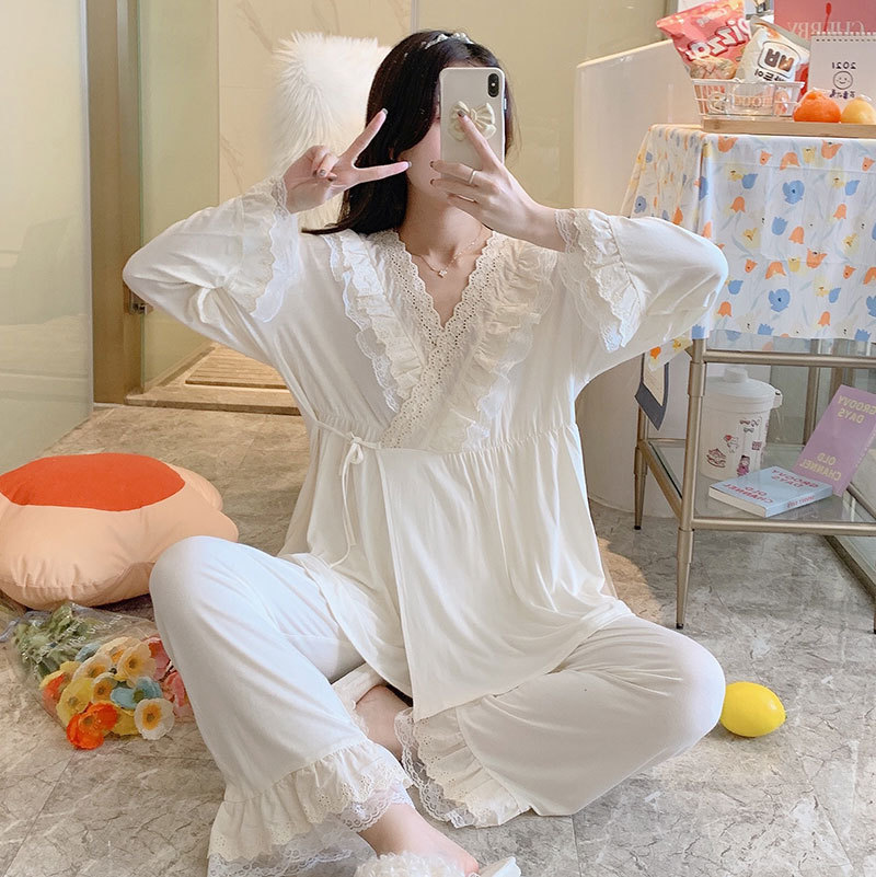 spot [2673] new modal confinement suit breastfeeding pregnant women go out pregnant women loose pajamas