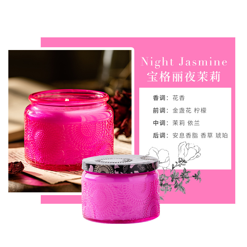 Creative Birthday Aromatherapy Candle Size Relief Starry Sky Glass Candle Smoke-Free Wedding Gift Soy Wax
