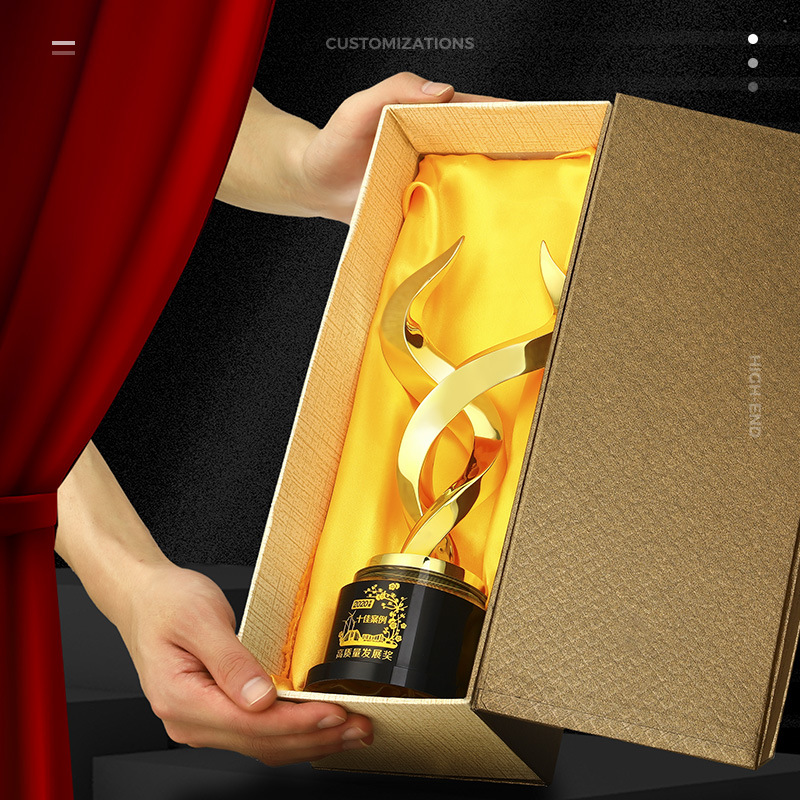 金牛金属奖杯公司年会优秀员工荣誉大气团队牛气冲天2021