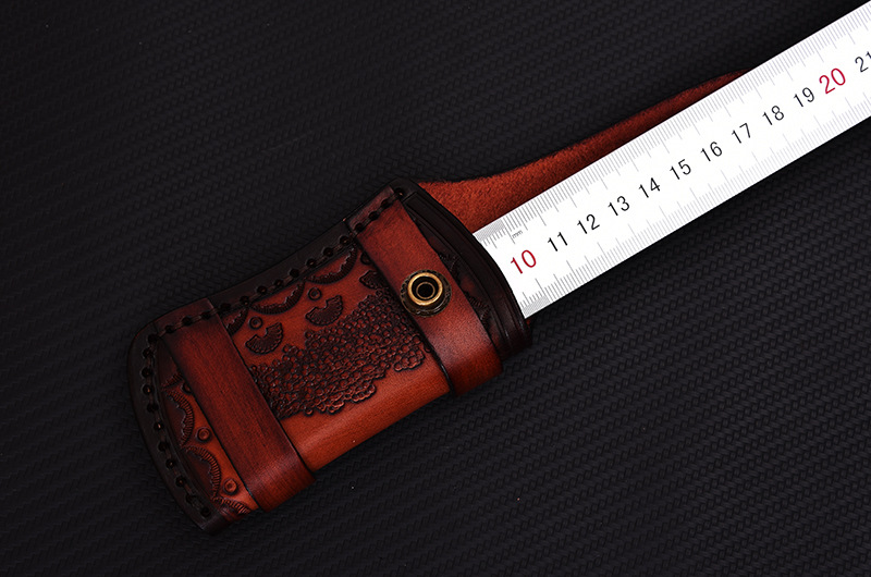 现货批发牛皮刀套直刀鞘军刀头层刀鞘/皮套头层牛皮户外野营刀套