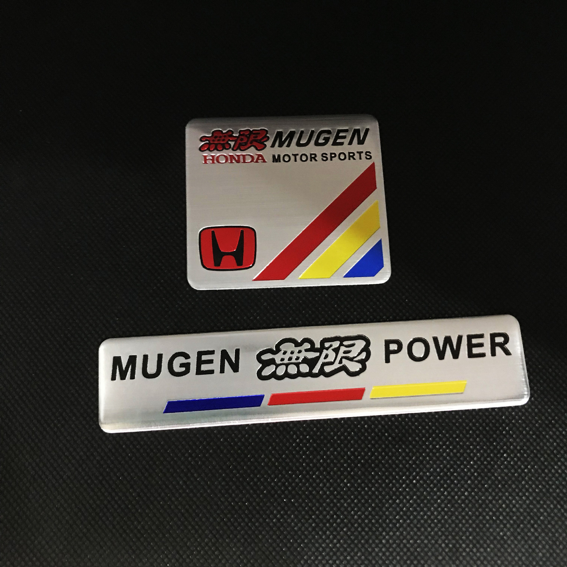 适用于本田车贴 飞度冠道思域雅阁改装尾标无限mugen金属铭牌铝标