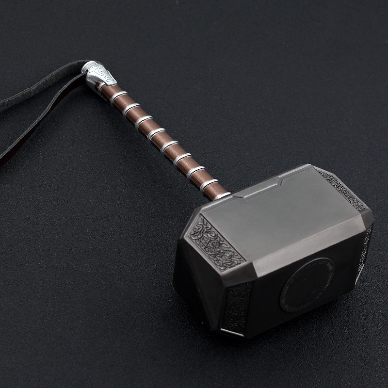 漫威周边 雷神3雷神之锤合金模型20cm 大号雷神锤子盒装20厘米