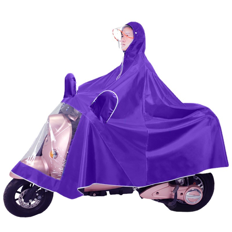 Raincoat Electric Car Poncho Motorcycle plus-Sized Riding Battery Car Men and Women Adult Rainproof Single Double Poncho