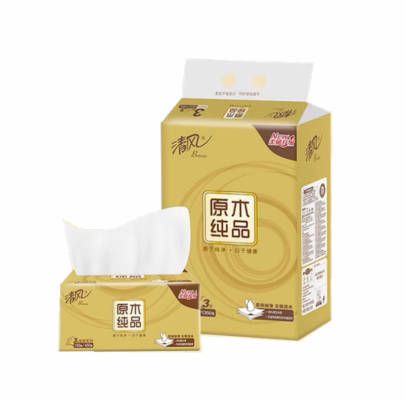 风原木金装抽纸3层150抽3包-单提-阿里巴巴