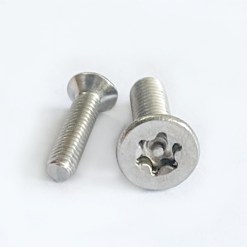 304不锈钢沉头梅花槽机丝防盗螺丝平头梅花头螺丝m3m4m5m6