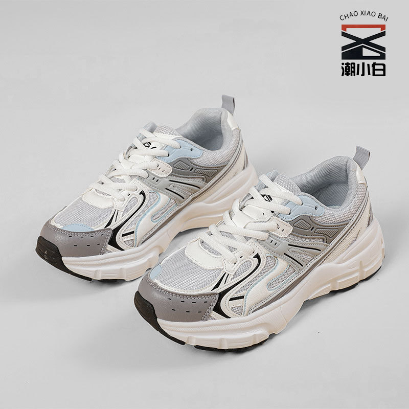 2024新款复古老爹鞋厚底休闲运动鞋女款百搭韩版街拍学生小众女鞋