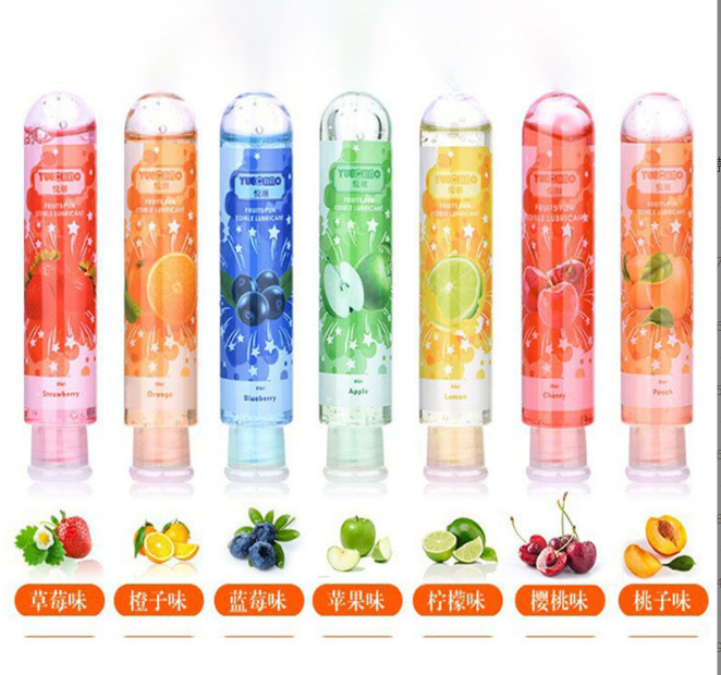 80ml-5ml Body Lubricant Fruit Flavor Oral Liquid Room Vaginal Lubricant Adult Supplies One-Piece Delivery