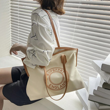 女士包包通勤时尚尼龙托特包小众设计单肩包大容量文艺帆布包ins