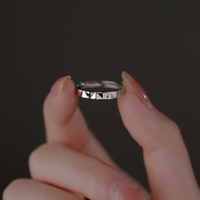 切面戒指女小众设计高级感时尚轻奢2023年新款潮食指个性指环饰品
