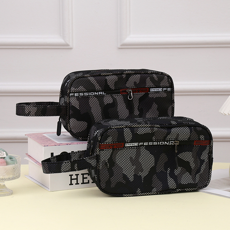 New Camouflage Wash Bag Men and Women Cosmetics Storage Bag Multi-Functional Hook Travel Toiletries Storage Bag