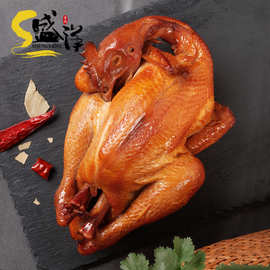 批发调味凉菜整只卤味烧鸡 冷冻真鲜见老关东手撕鸡肉烧鸡650g