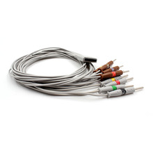 兼容一体式心电图心电导联线电缆心电图电缆10导联电缆EKG