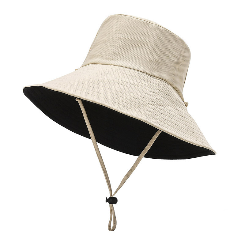 Big Brim Bucket Hat Sun Protection Bird Eye Cap Factory Wholesale Printing Advertising Printed Logo Sun Hat Outdoor Bucket Hat