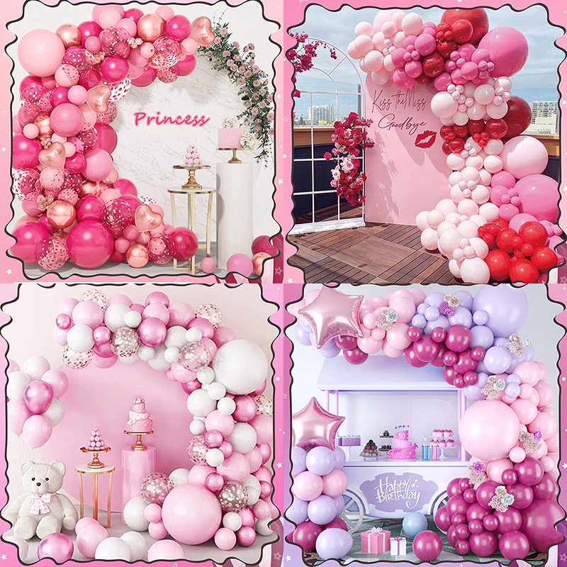 birthday balloon arch suit cartoon children‘s baby scene layout children‘s adult party decoration
