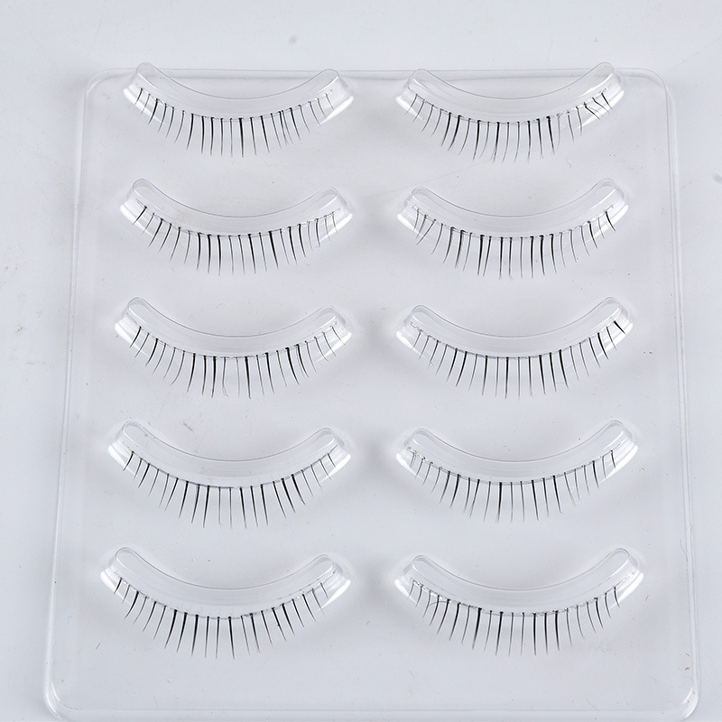 Transparent Single-Line Imitation Sharpening Cartoon Eyelash Handmade Sharpening Natural Crystal Stem False Eyelashes A01