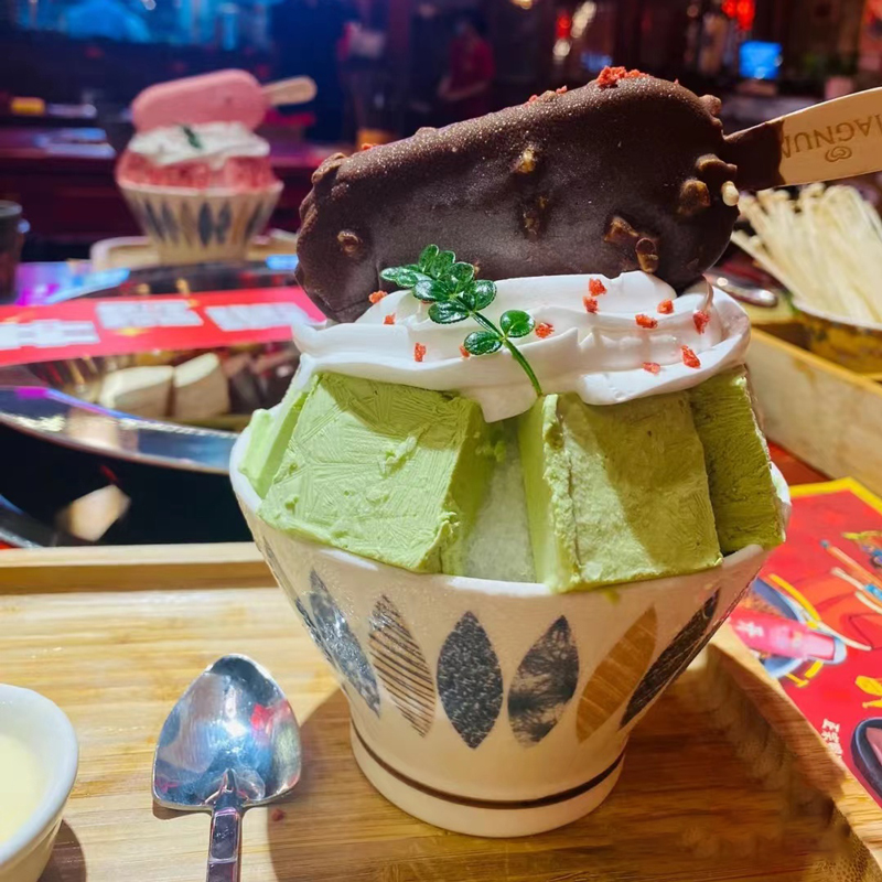 32成交2件密胺创意网红楠火锅刨冰碗奶茶店冰淇淋雪糕糖水甜品碗锥形